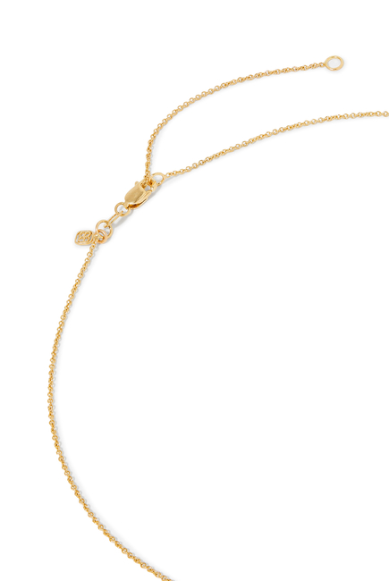 Kids Butterfly Medallion Charm Necklace, 14k Yellow Gold & Lavender Enamel
